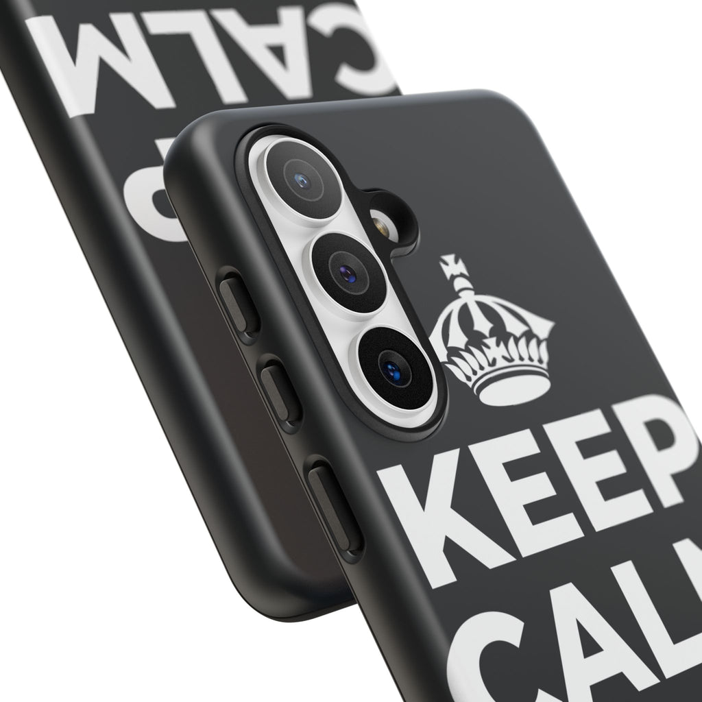 KEEP CALM AND முழு வாரத்தையும் பயன்படுத்துங்கள் Phone Case (Dark)