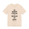 KEEP CALM AND WALK IT OFF T-Shirt (Soft Cream–Heather Mauve)