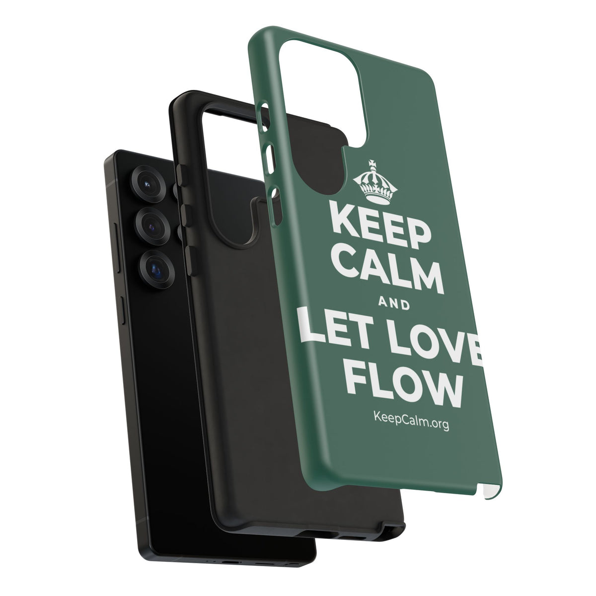 KEEP CALM AND LET LOVE FLOW Phone Case