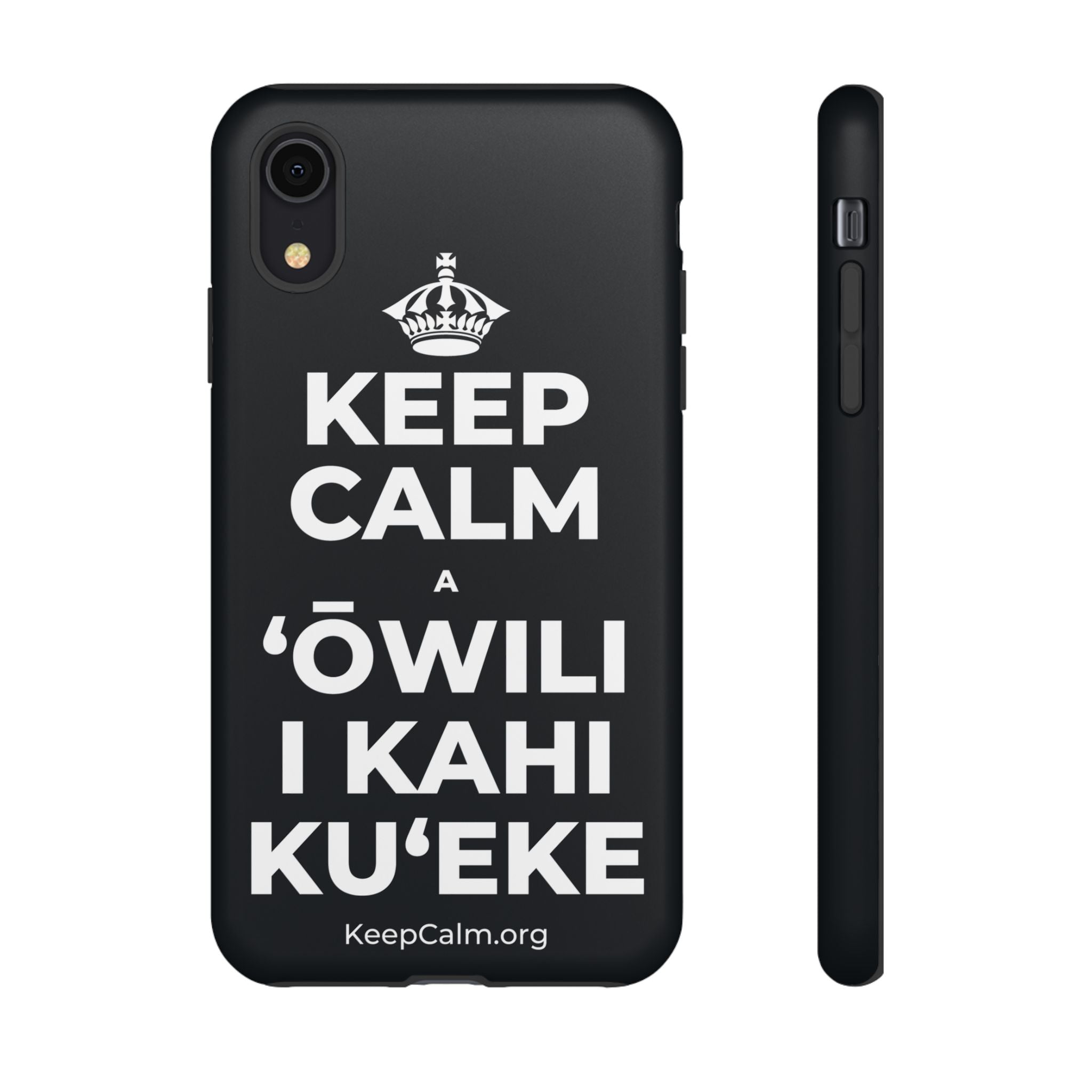 KEEP CALM A ʻŌWILI I KAHI KUʻEKE Phone Case (Dark)