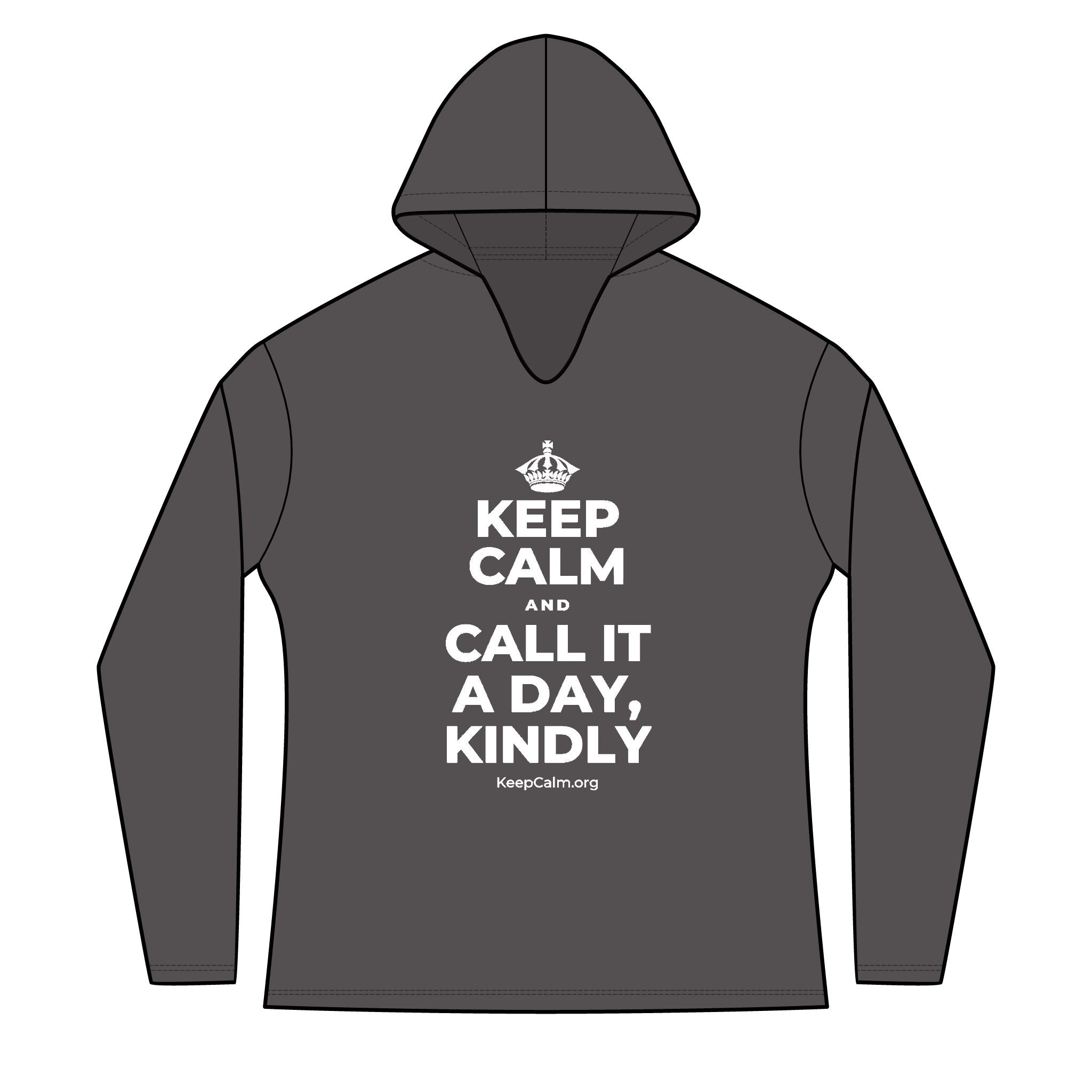 KEEP CALM AND CALL IT A DAY, KINDLY Women's Long Sleeve Hoodie