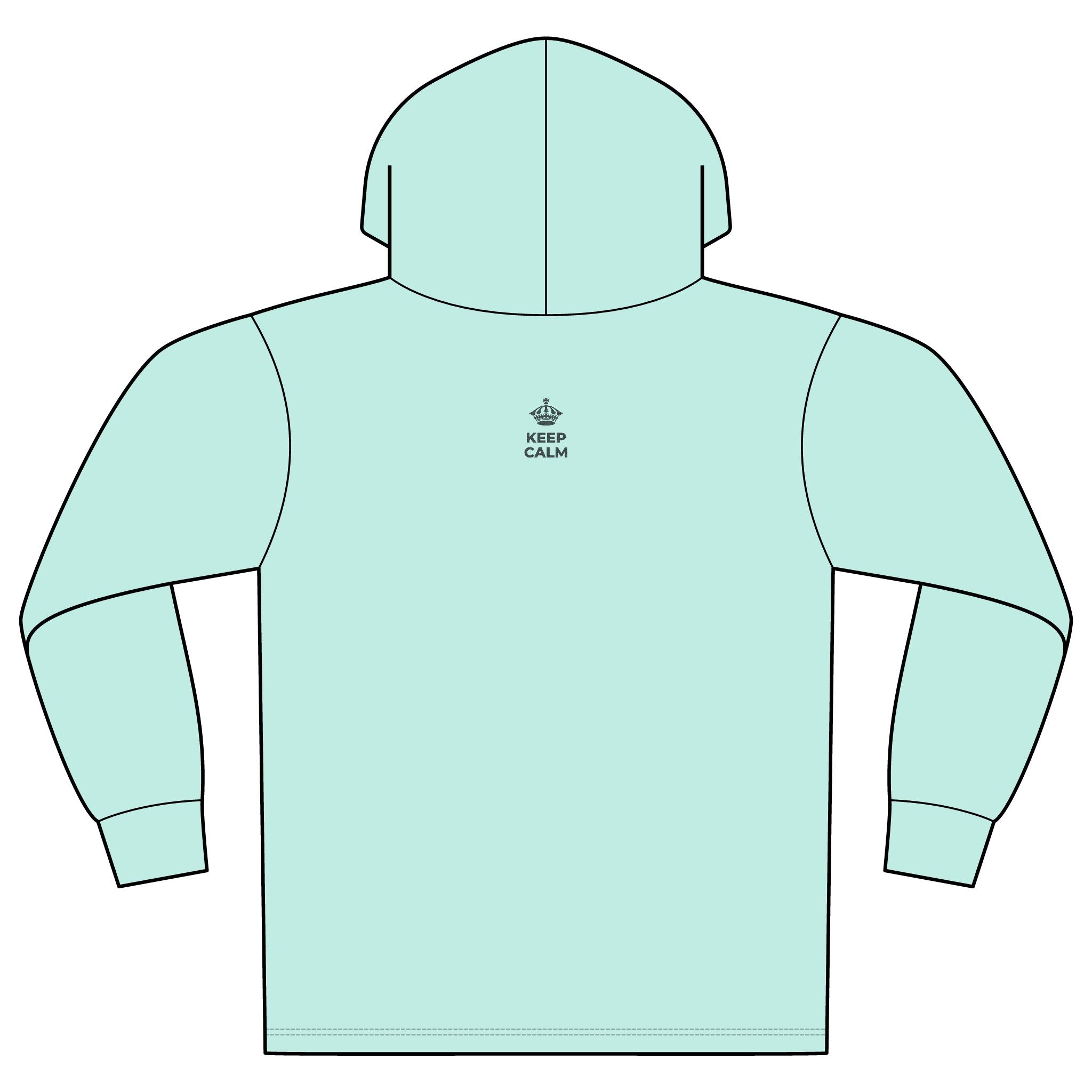KEEP CALM A MAHALO NO KĒIA WĀ Organic Hoodie Tee