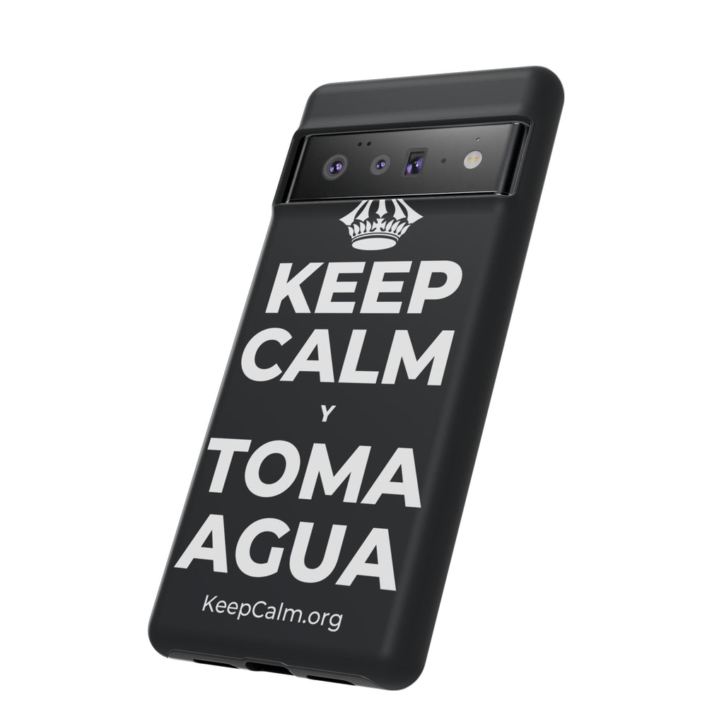 KEEP CALM Y TOMA AGUA Phone Case (Dark)