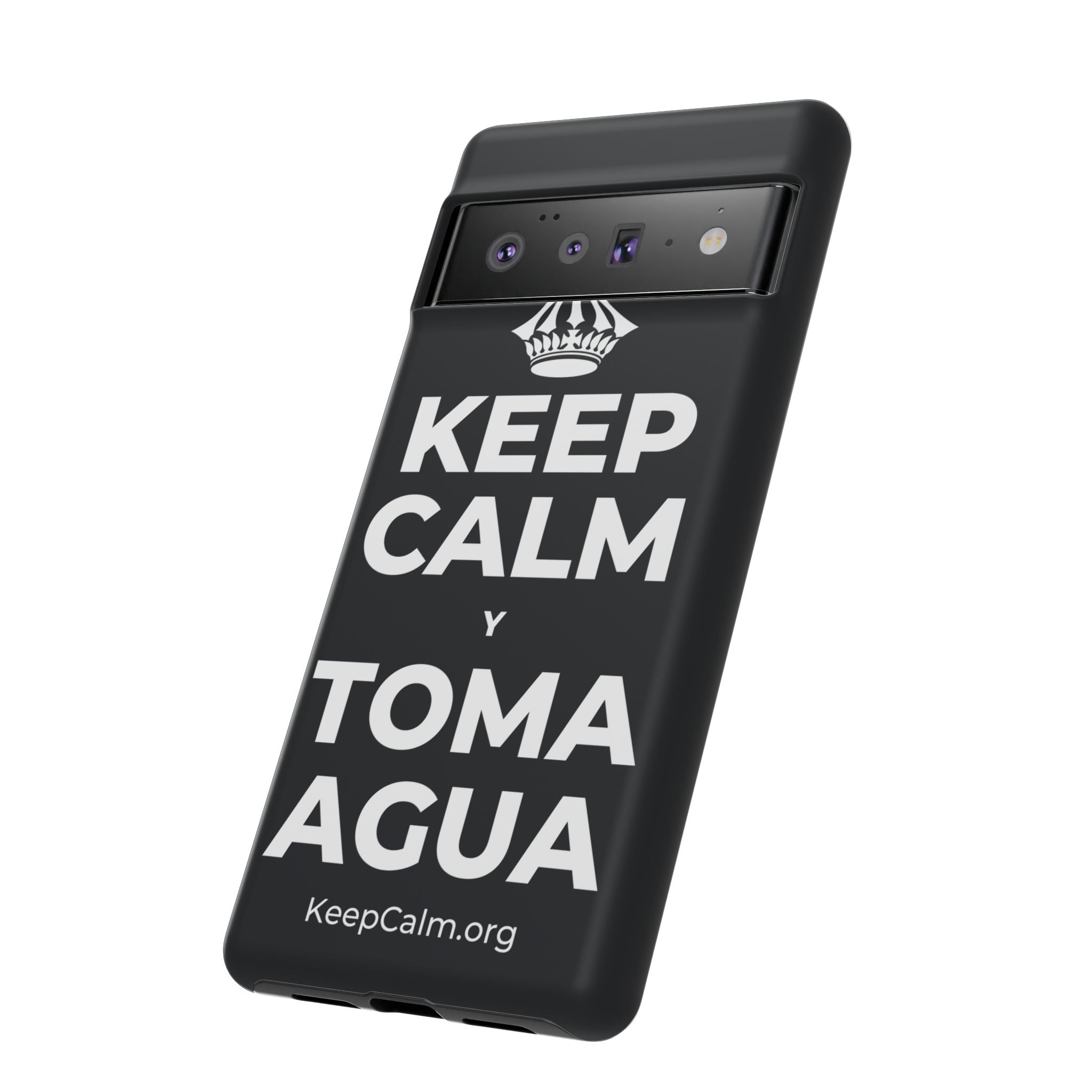 KEEP CALM Y TOMA AGUA Phone Case (Dark)