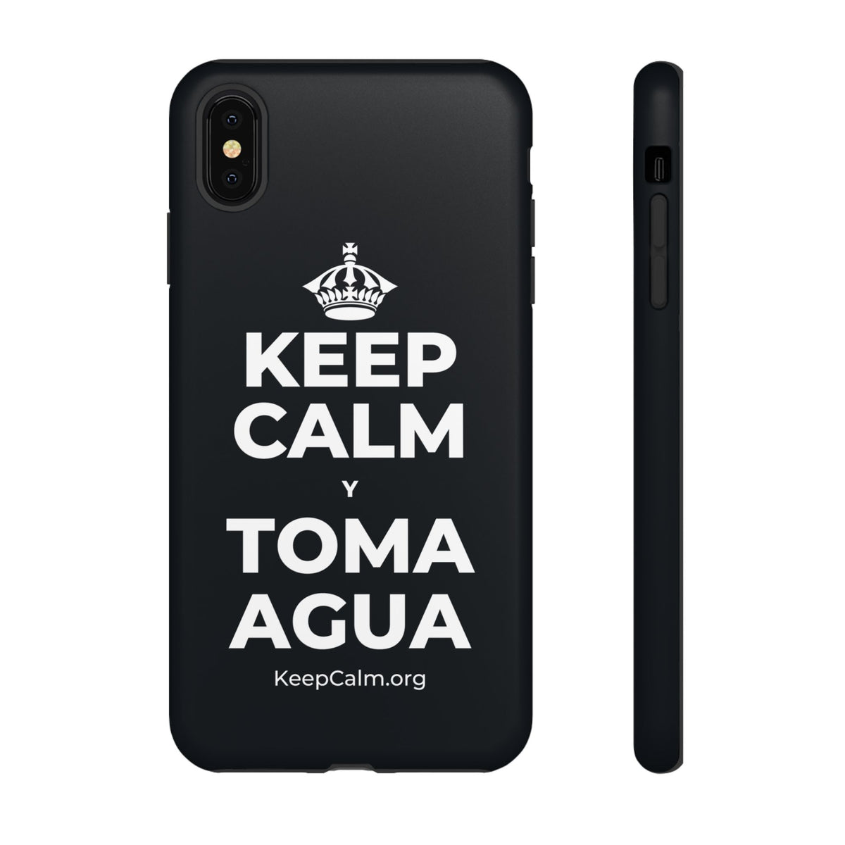 KEEP CALM Y TOMA AGUA Phone Case (Dark)