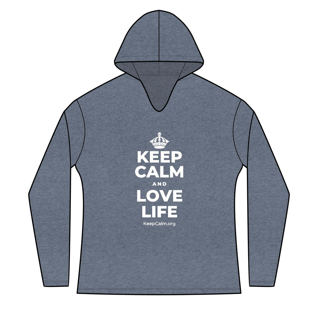 KEEP CALM AND LOVE LIFE Women's Long Sleeve Hoodie