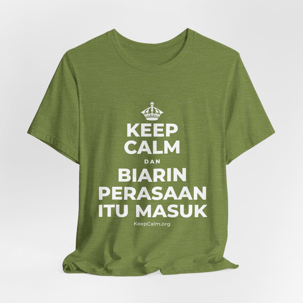 KEEP CALM DAN BIARIN PERASAAN ITU MASUK T-Shirt (Baby Blue–Silver)