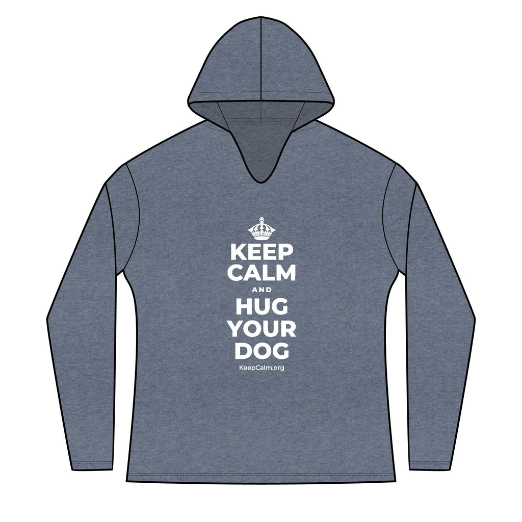 KEEP CALM AND HUG YOUR DOG Women's Long Sleeve Hoodie
