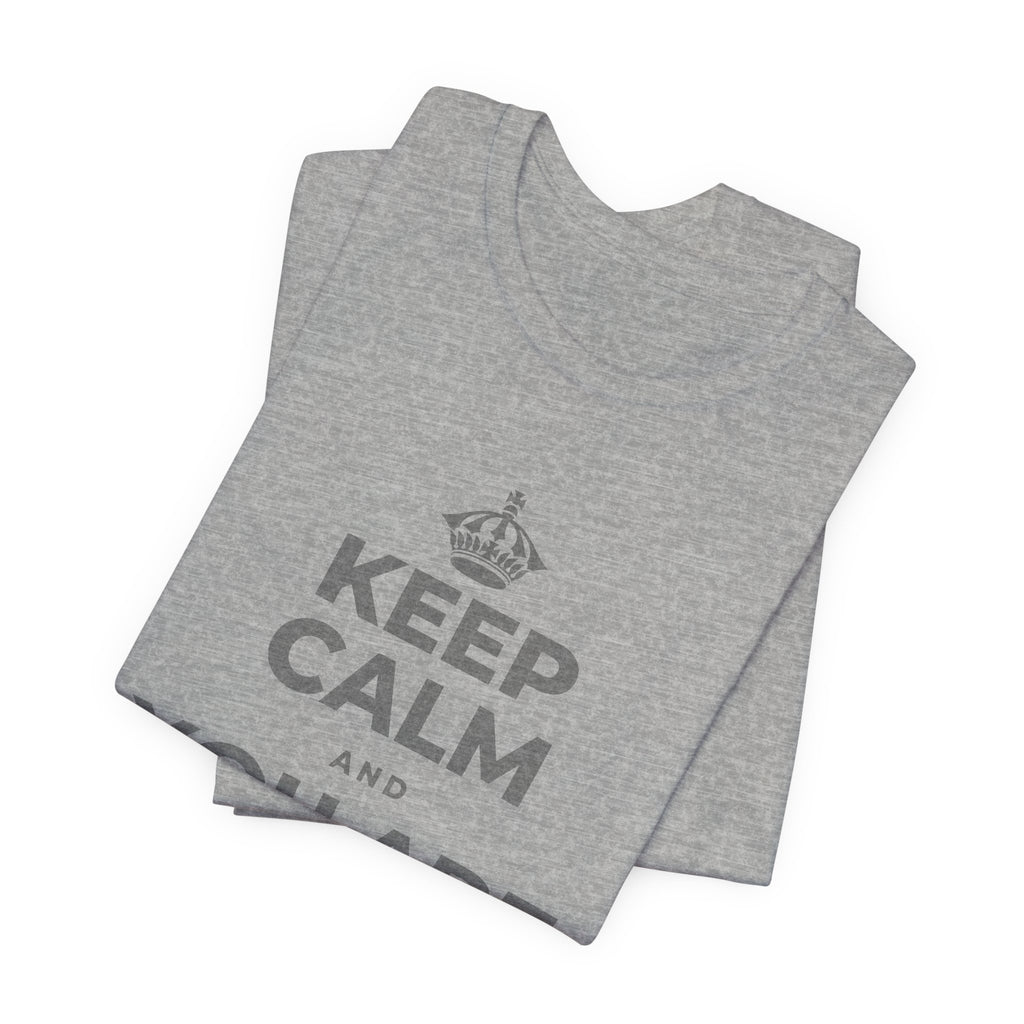 KEEP CALM AND YOU ARE ALLOWED TO REST T-Shirt (White–Asphalt)