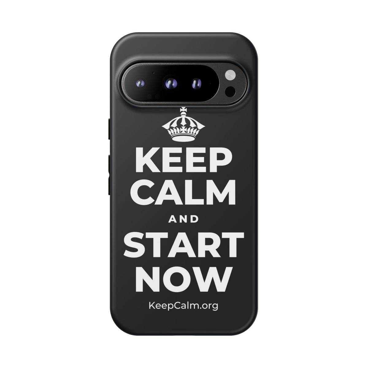 KEEP CALM AND START NOW Phone Case (Dark)