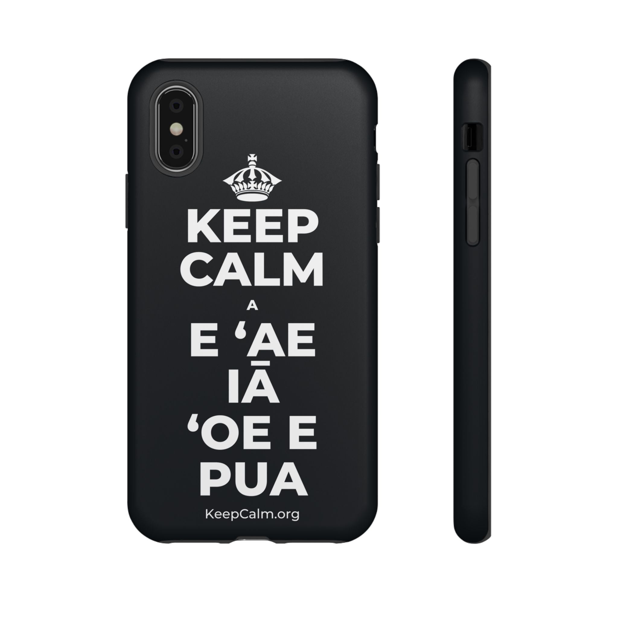 KEEP CALM A E ʻAE IĀ ʻOE E PUA Phone Case (Dark)