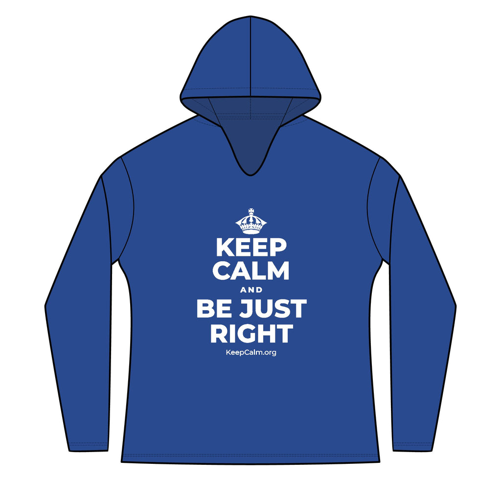 KEEP CALM AND BE JUST RIGHT Women's Long Sleeve Hoodie