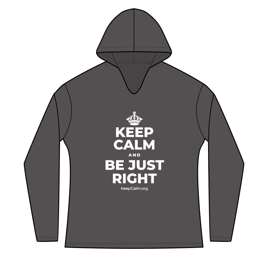 KEEP CALM AND BE JUST RIGHT Women's Long Sleeve Hoodie