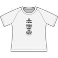 KEEP CALM A HANA I KĀU HIKI, UA LAWA KĒLĀ Women's Raglan Tee