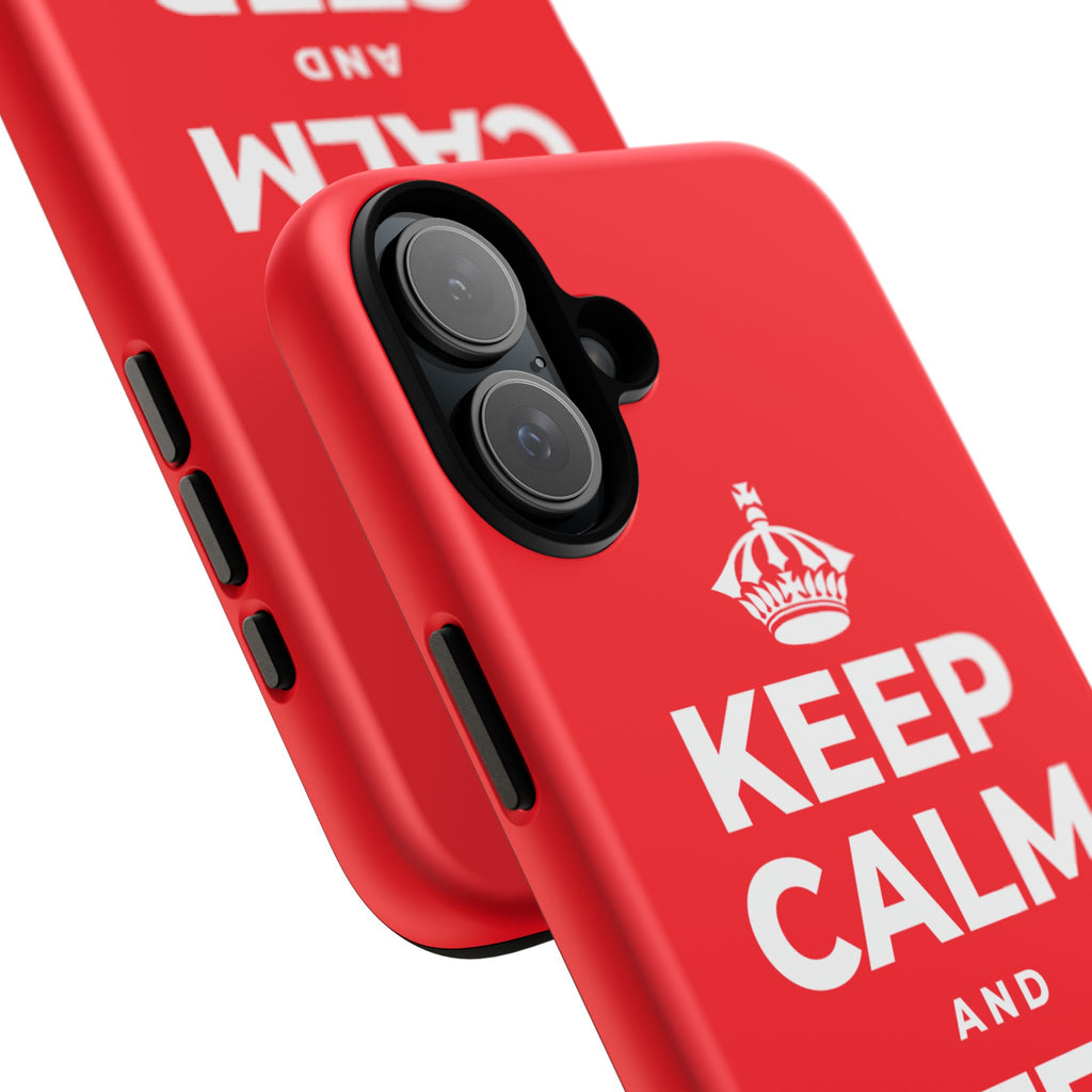 KEEP CALM AND STEP OUTSIDE Phone Case
