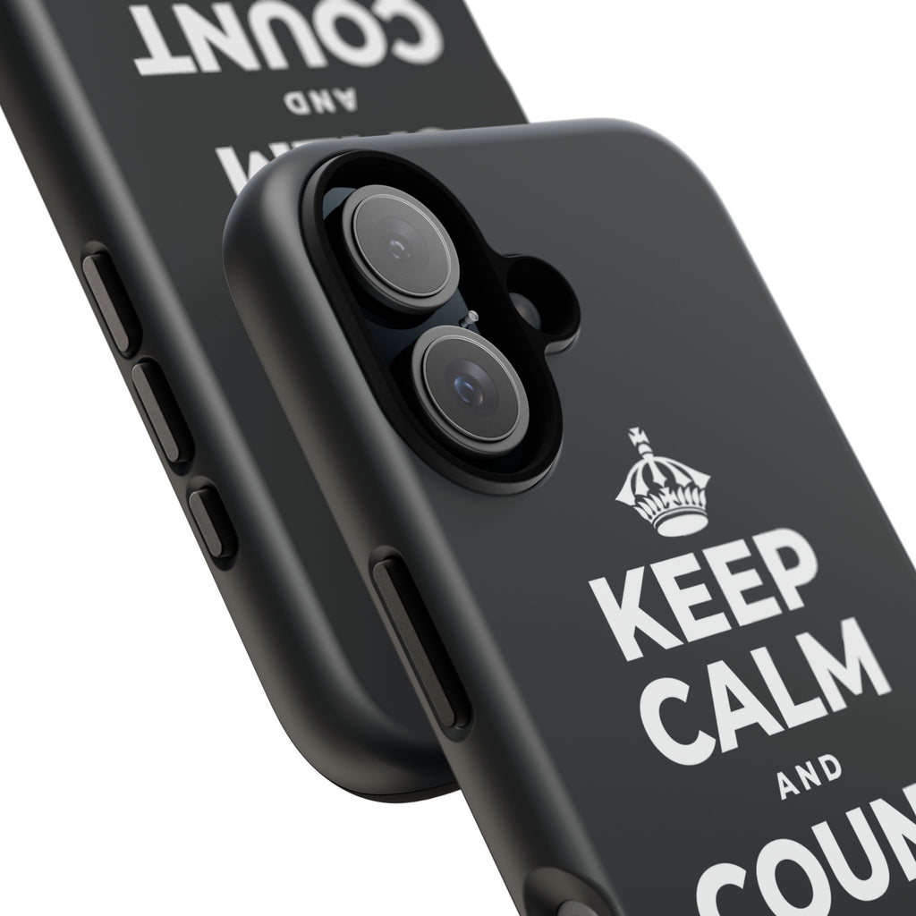 KEEP CALM AND COUNT YOUR BLESSINGS Phone Case (Dark)