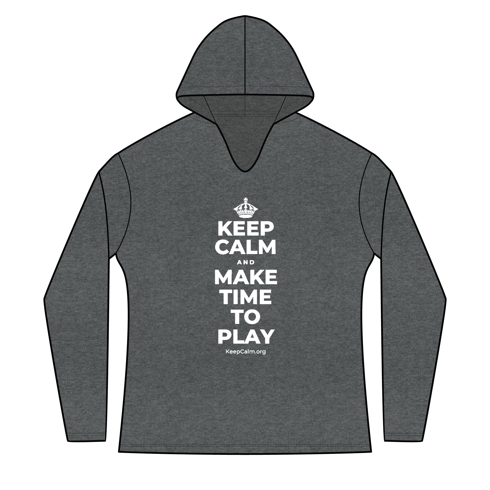 KEEP CALM AND MAKE TIME TO PLAY Women's Long Sleeve Hoodie