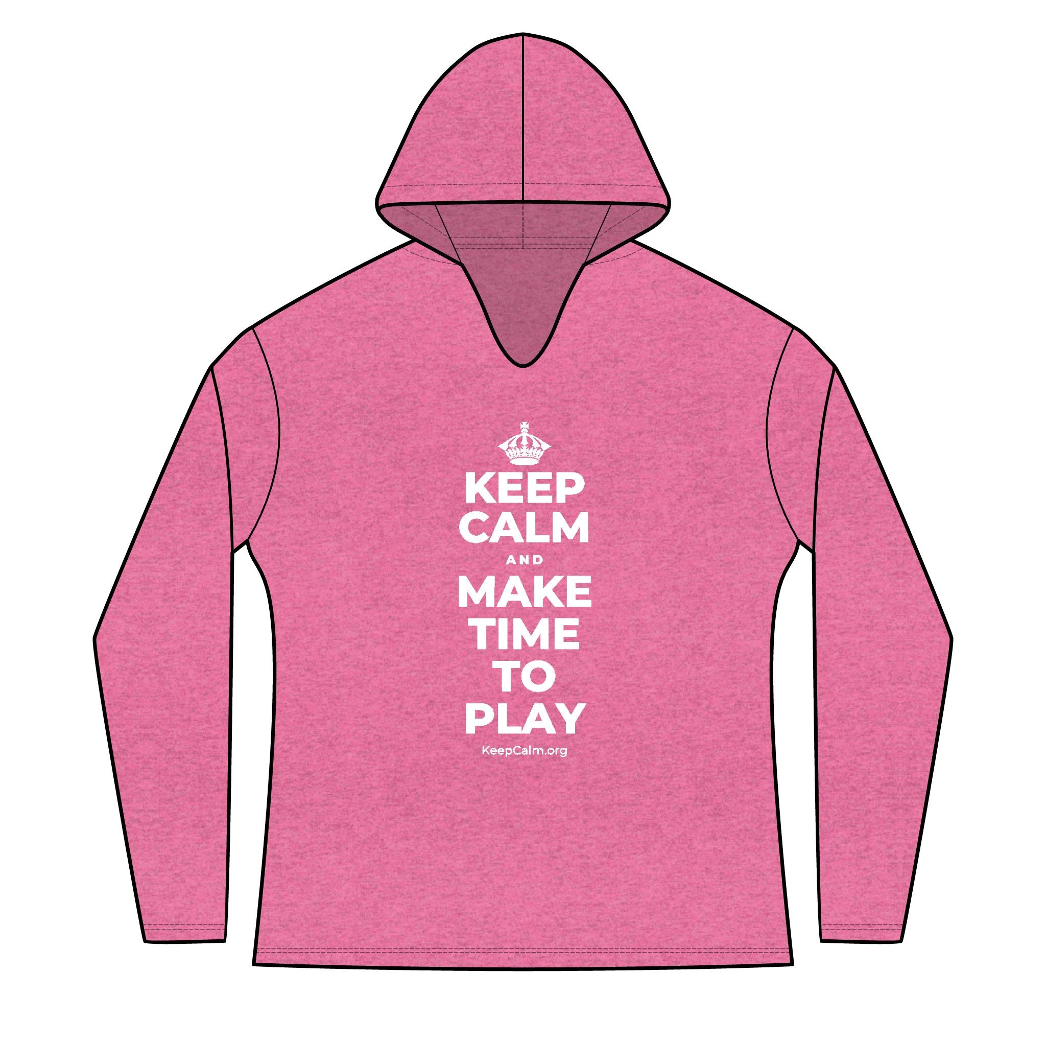 KEEP CALM AND MAKE TIME TO PLAY Women's Long Sleeve Hoodie