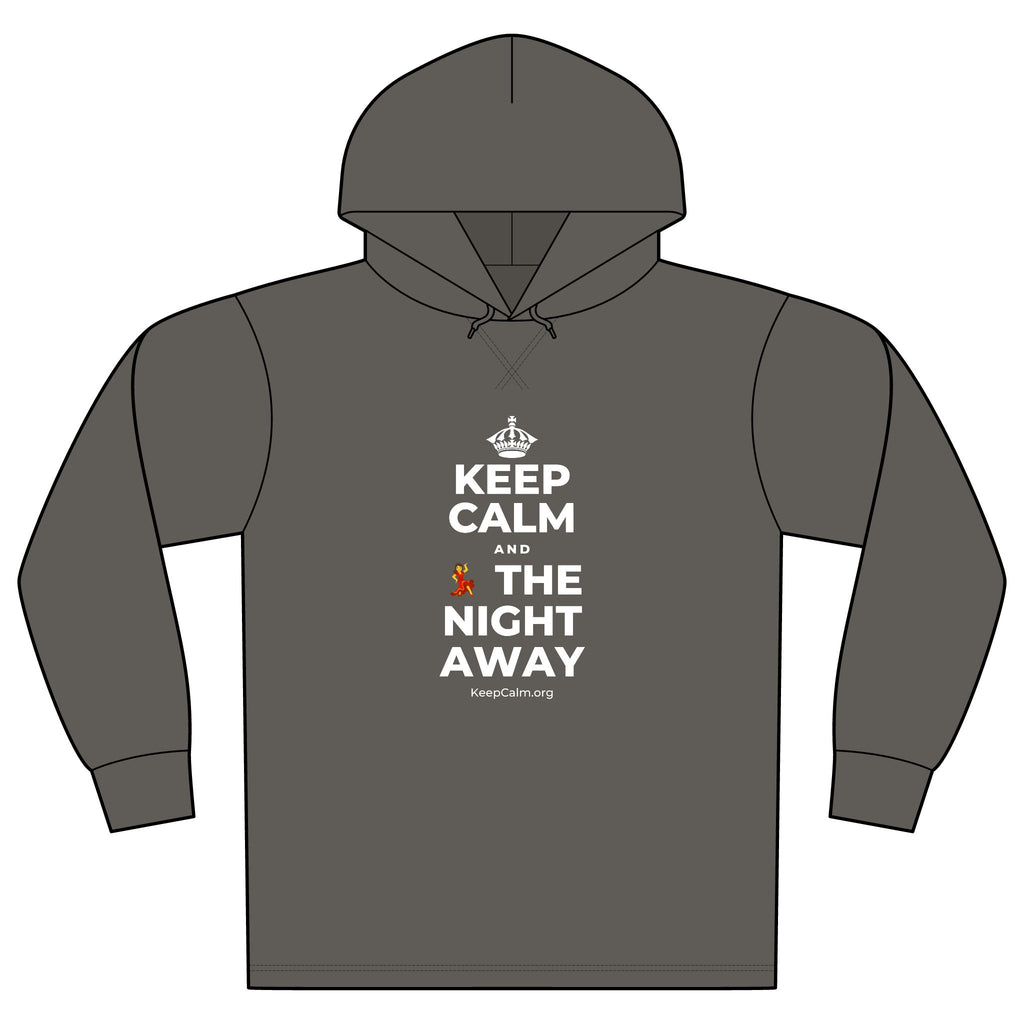 KEEP CALM AND 💃 THE NIGHT AWAY Organic Hoodie Tee