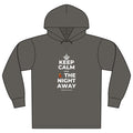 KEEP CALM AND 💃 THE NIGHT AWAY Organic Hoodie Tee