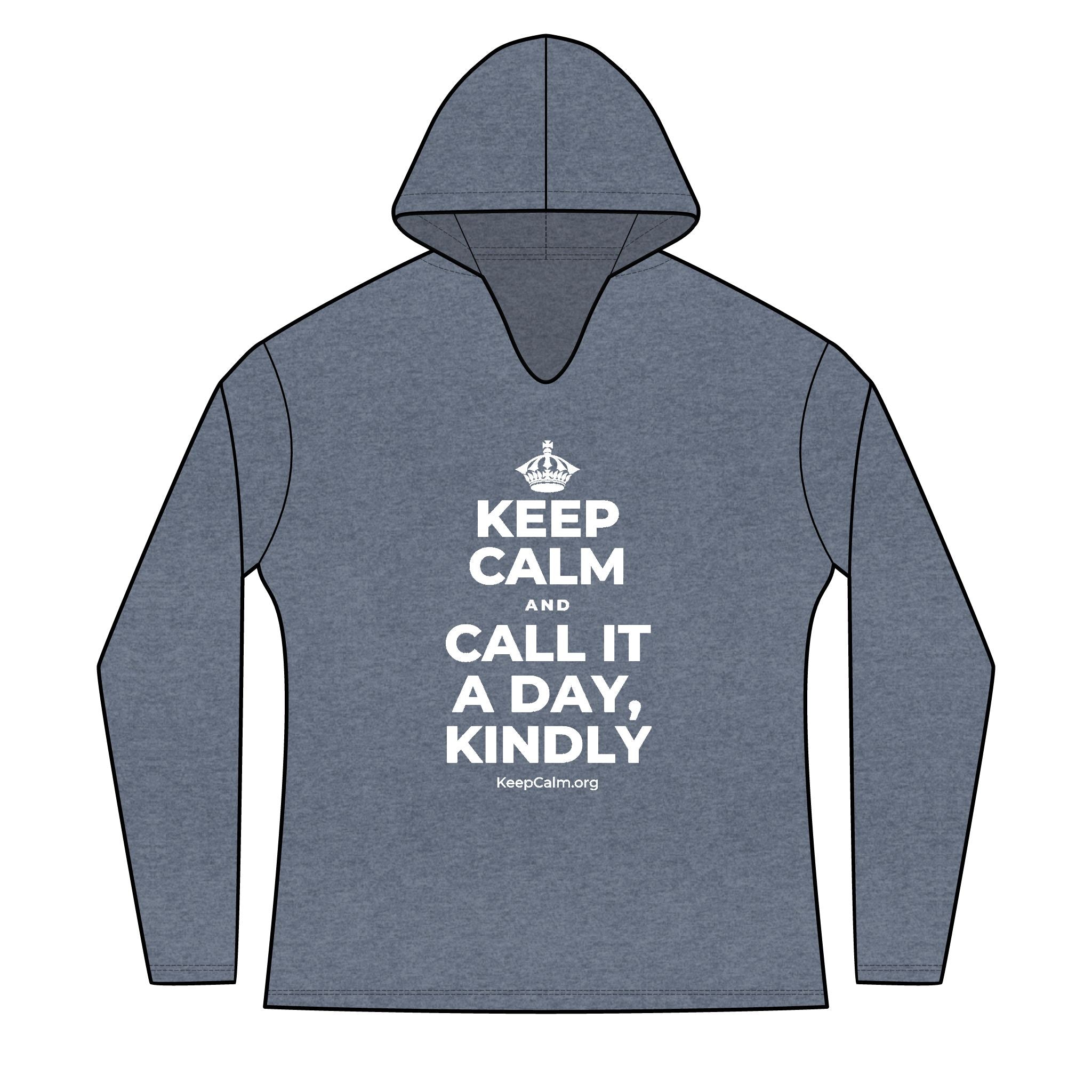 KEEP CALM AND CALL IT A DAY, KINDLY Women's Long Sleeve Hoodie