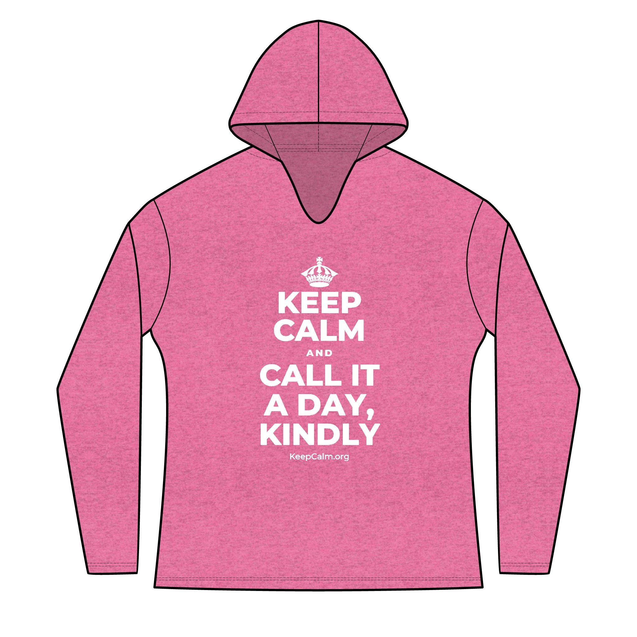 KEEP CALM AND CALL IT A DAY, KINDLY Women's Long Sleeve Hoodie