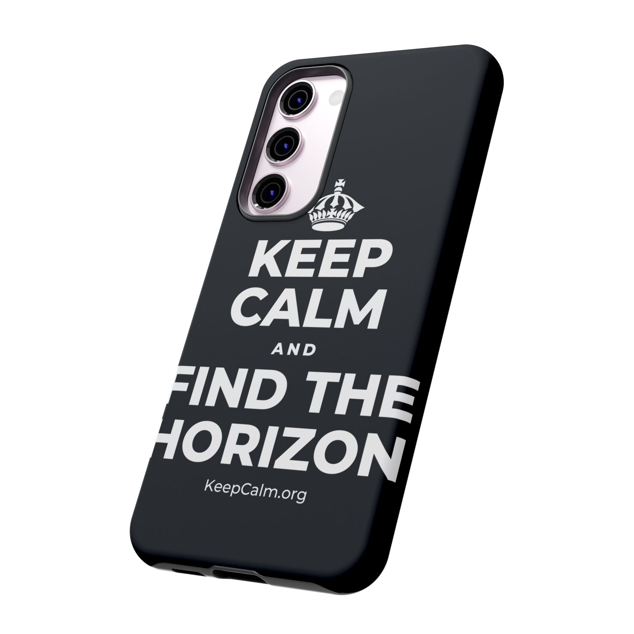 KEEP CALM AND FIND THE HORIZON Phone Case (Dark)