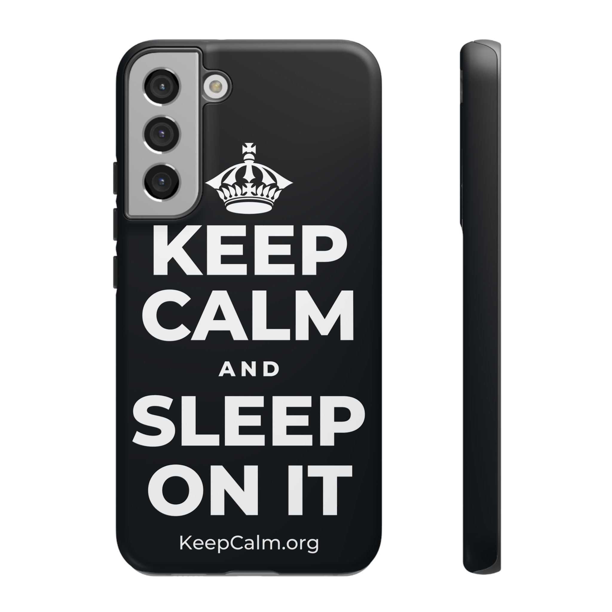 KEEP CALM AND SLEEP ON IT Phone Case (Dark)