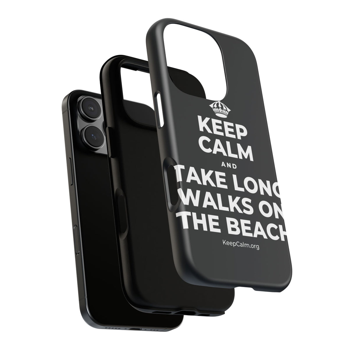 KEEP CALM AND TAKE LONG WALKS ON THE BEACH Phone Case (Dark)