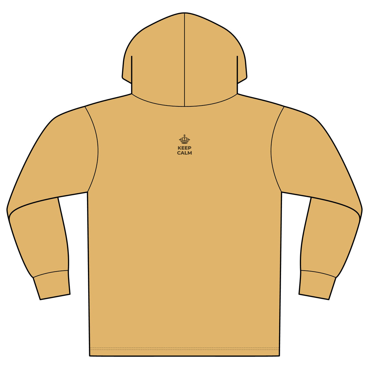 KEEP CALM AND SOFTEN INTO THE PILLOW Organic Hoodie Tee