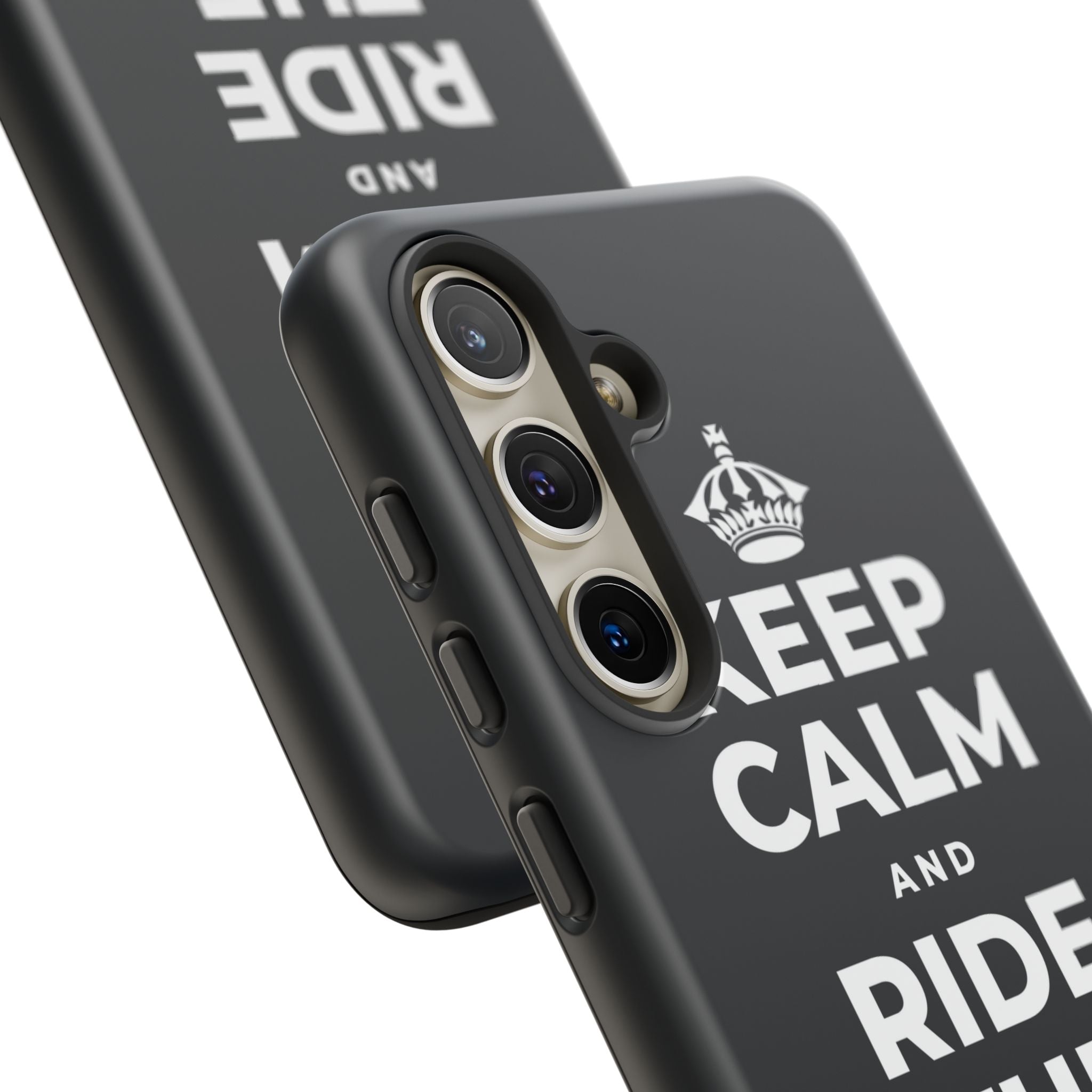 KEEP CALM AND RIDE THE GOOD WAVE Phone Case (Dark)