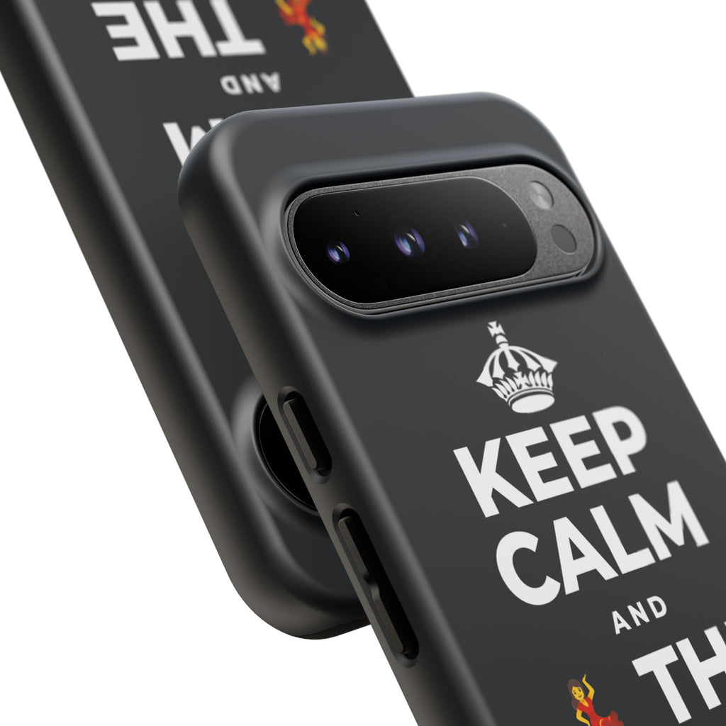 KEEP CALM AND 💃 THE NIGHT AWAY Phone Case (Dark)
