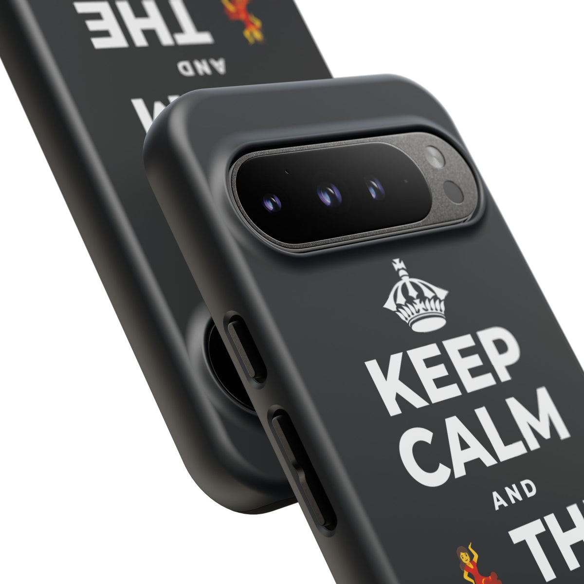 KEEP CALM AND 💃 THE NIGHT AWAY Phone Case (Dark)