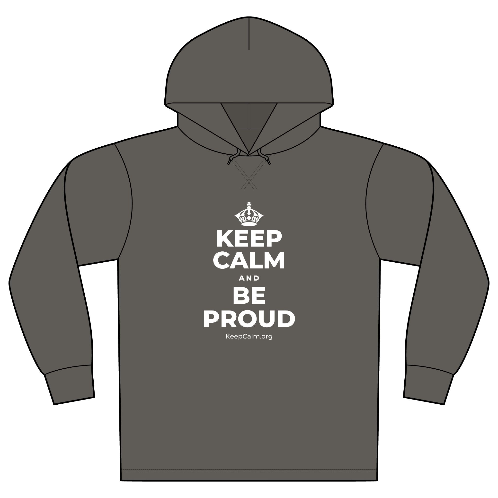 KEEP CALM AND BE PROUD Organic Hoodie Tee
