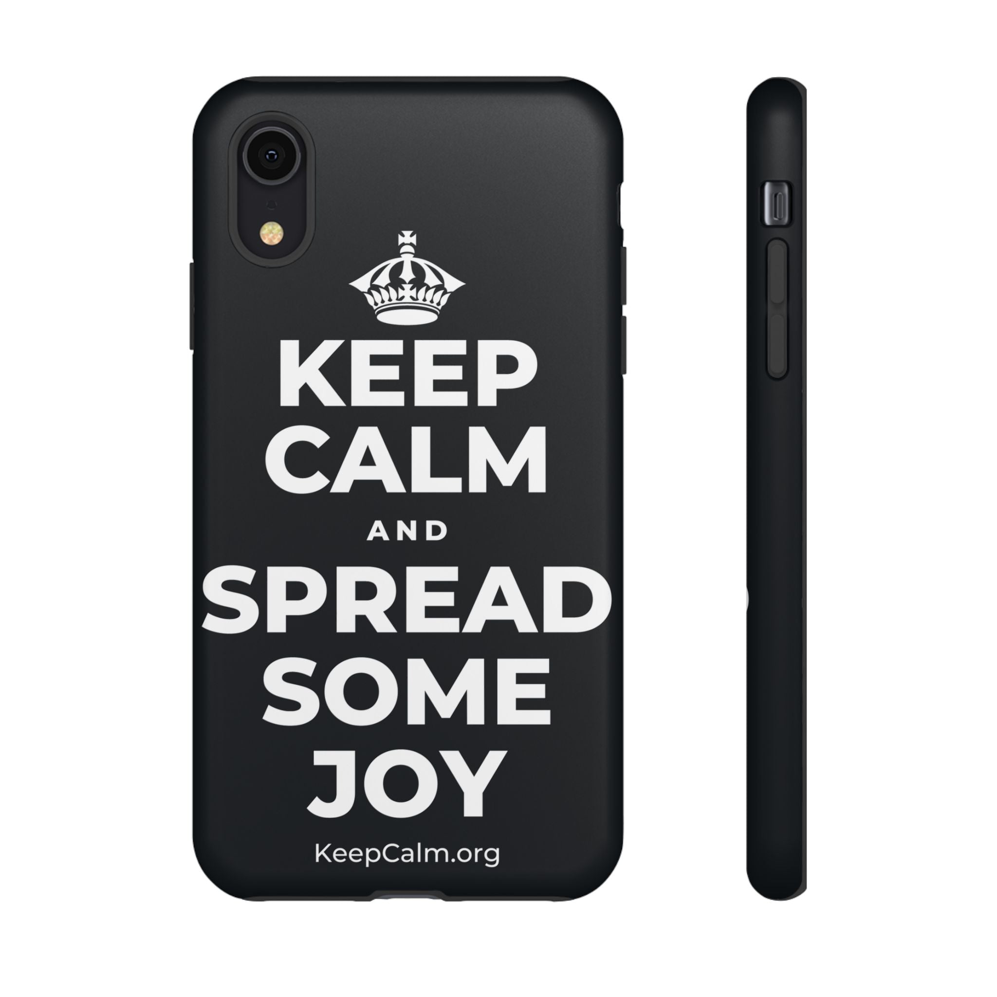 KEEP CALM AND SPREAD SOME JOY Phone Case (Dark)