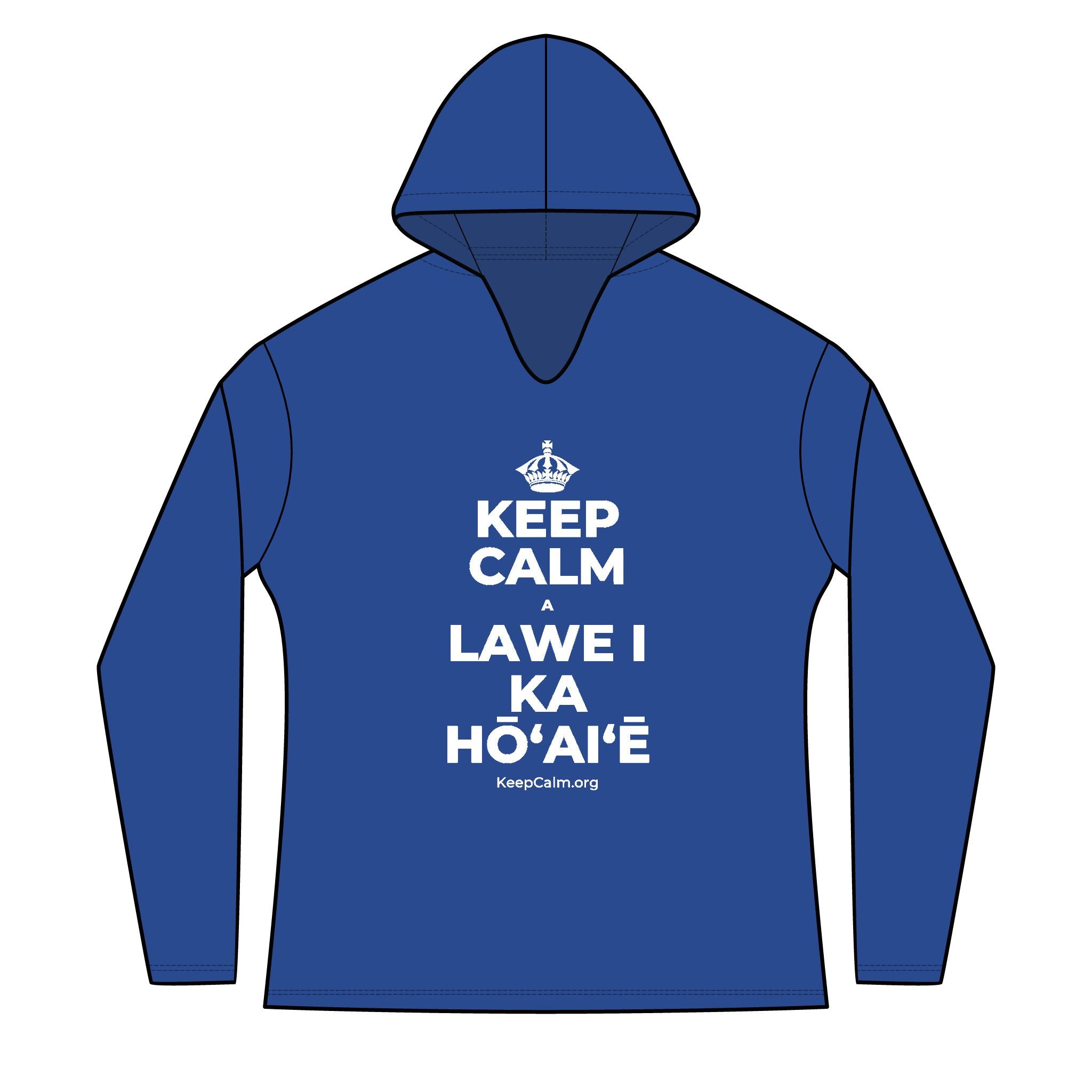 KEEP CALM A LAWE I KA HŌʻAIʻĒ Women's Long Sleeve Hoodie