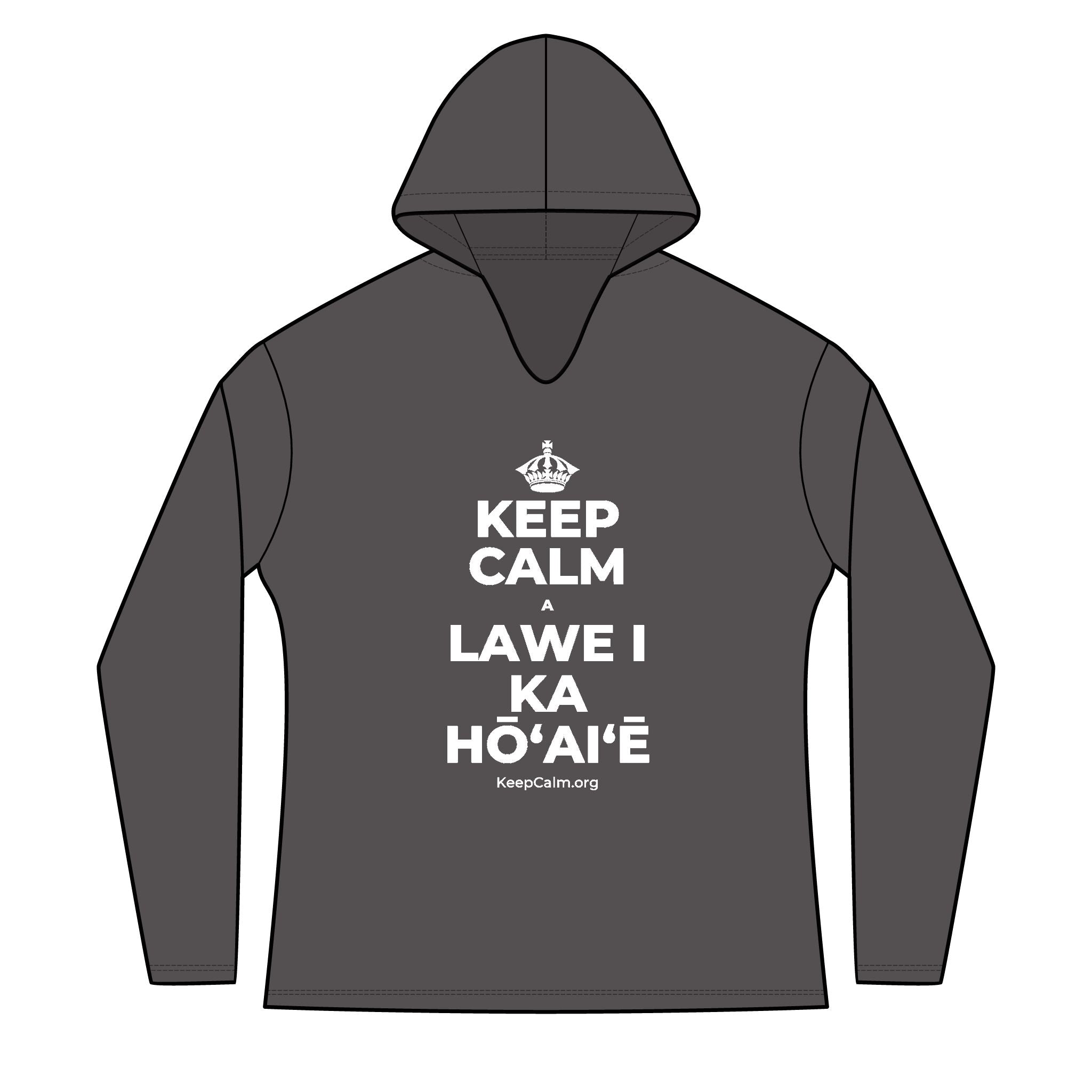 KEEP CALM A LAWE I KA HŌʻAIʻĒ Women's Long Sleeve Hoodie