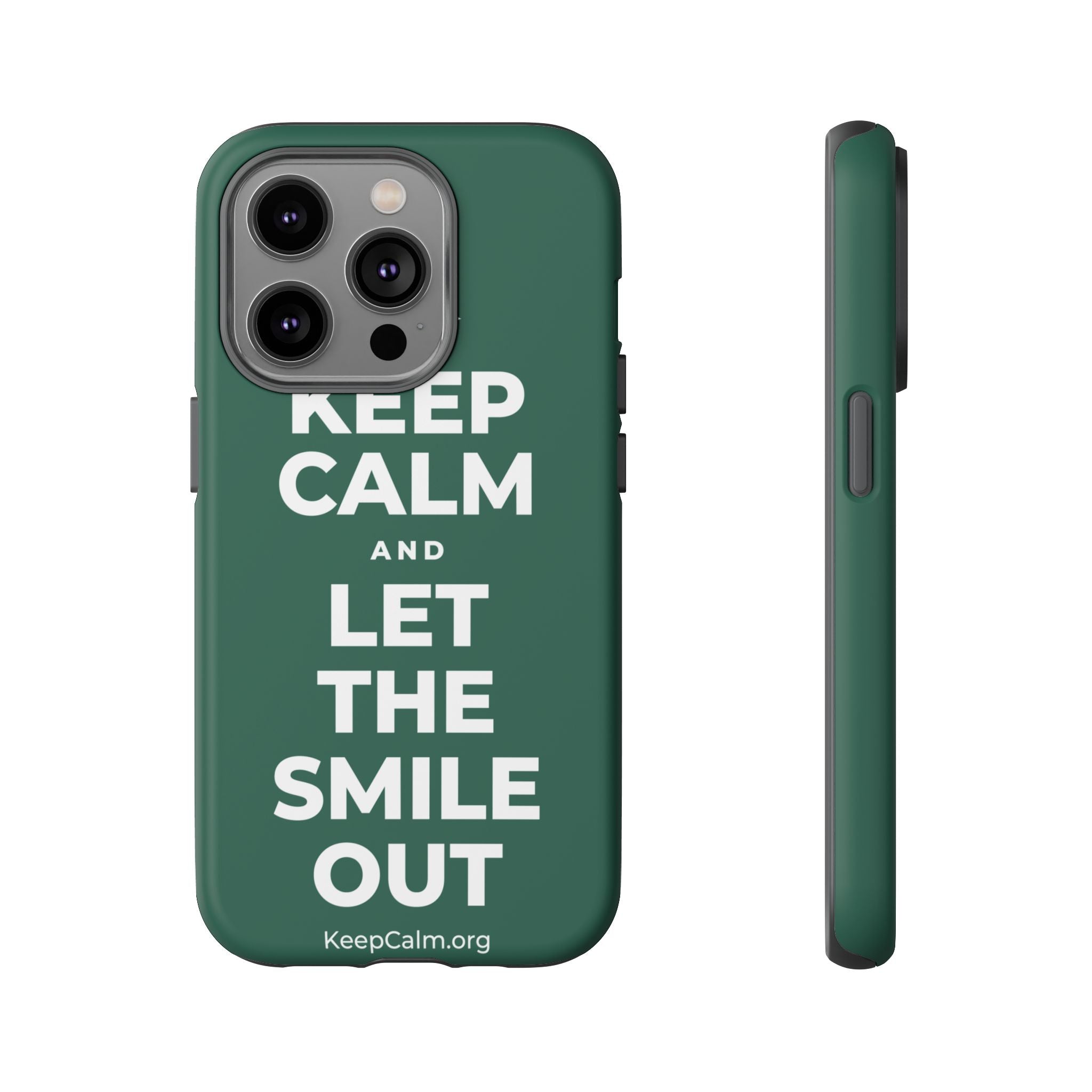 KEEP CALM AND LET THE SMILE OUT Phone Case