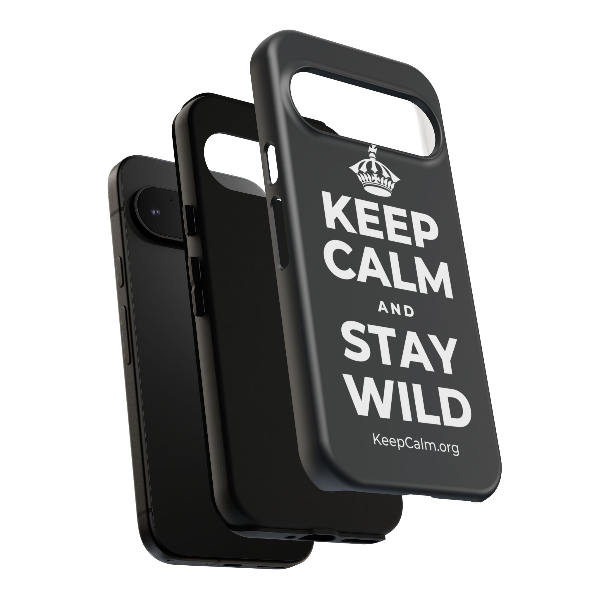 KEEP CALM AND STAY WILD Phone Case (Dark)