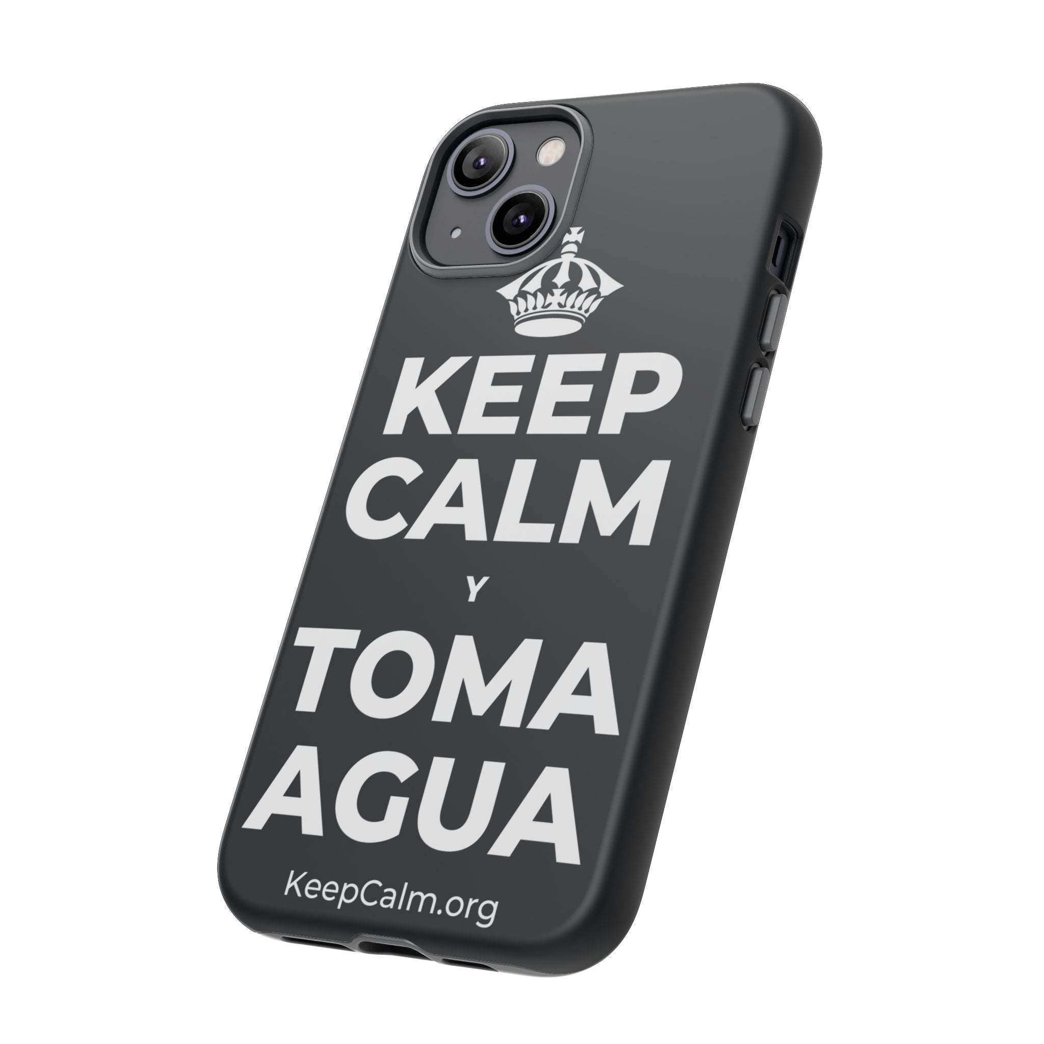 KEEP CALM Y TOMA AGUA Phone Case (Dark)