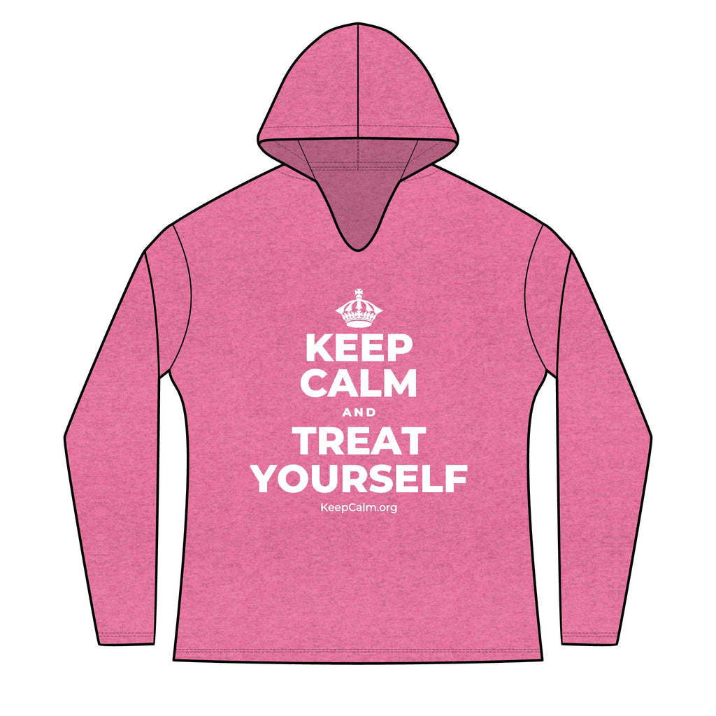 KEEP CALM AND TREAT YOURSELF Women's Long Sleeve Hoodie