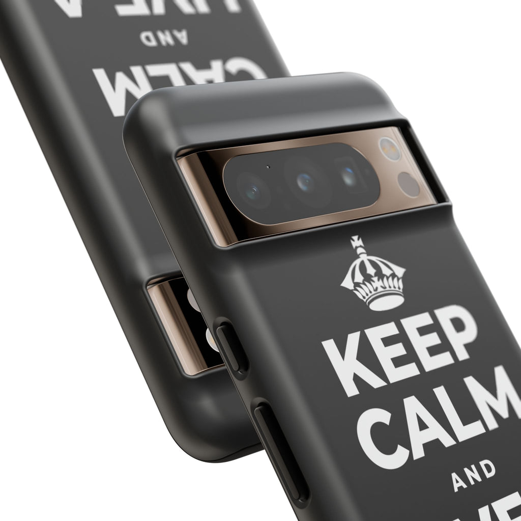 KEEP CALM AND LIVE A LITTLE Phone Case
