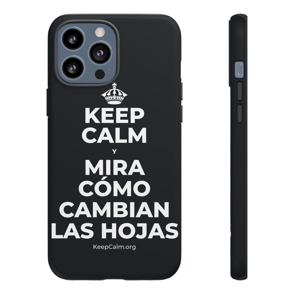 KEEP CALM Y MIRA CÓMO CAMBIAN LAS HOJAS Phone Case (Dark)