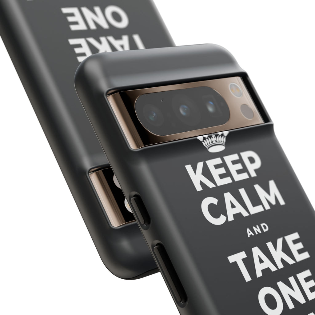 KEEP CALM AND TAKE ONE BREATH AT A TIME Phone Case (Dark)