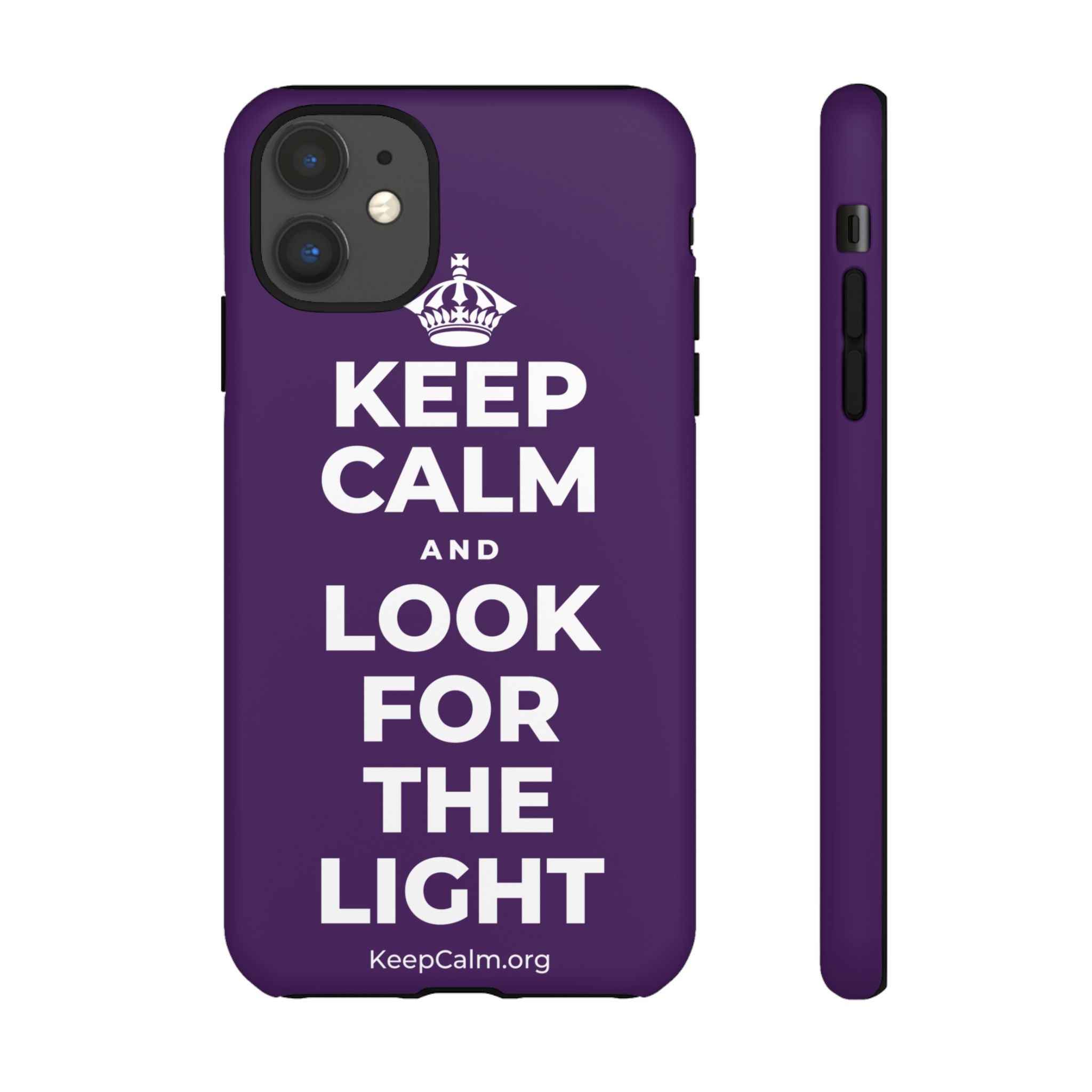 KEEP CALM AND LOOK FOR THE LIGHT Phone Case