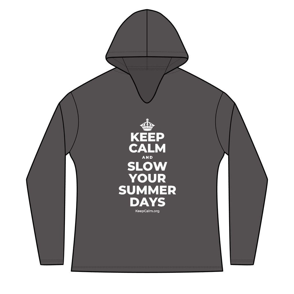KEEP CALM AND SLOW YOUR SUMMER DAYS Women's Long Sleeve Hoodie
