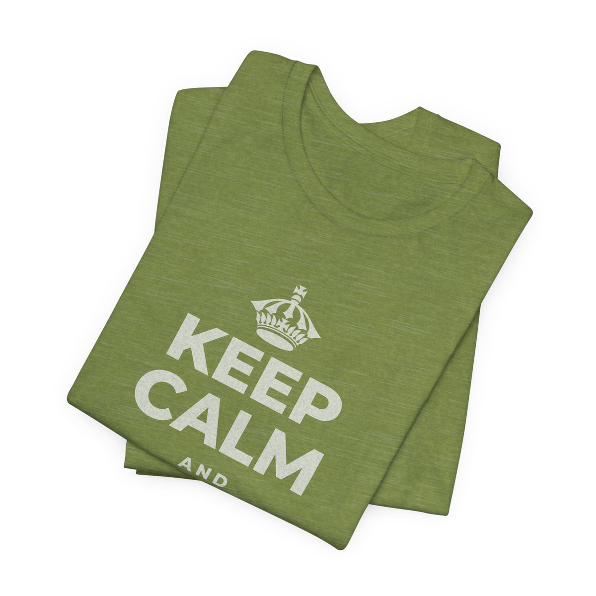 KEEP CALM AND STRETCH IT OUT T-Shirt (Baby Blue–Silver)