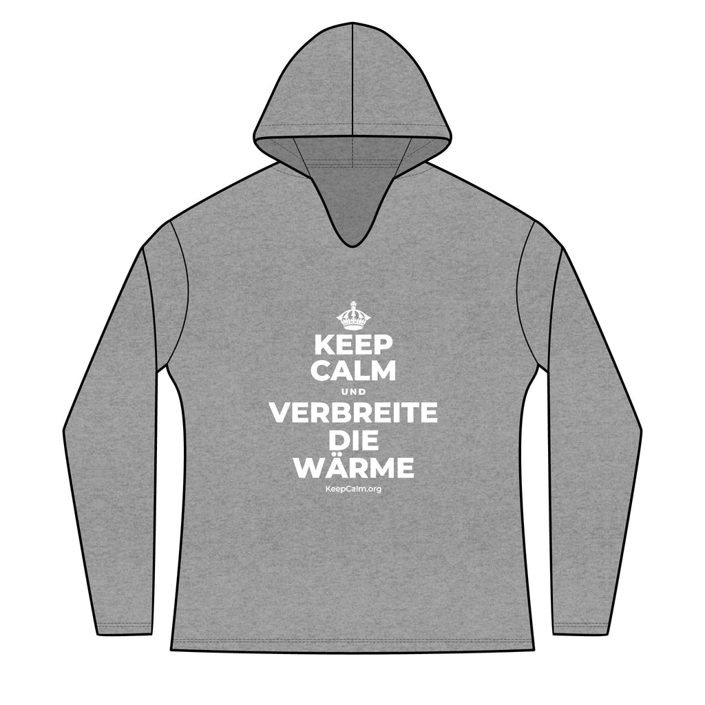 KEEP CALM UND VERBREITE DIE WÄRME Women's Long Sleeve Hoodie