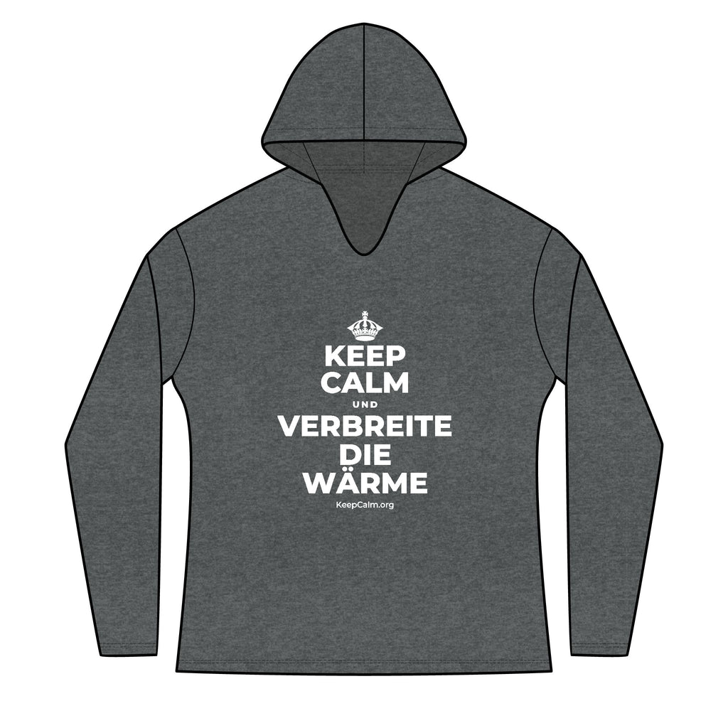 KEEP CALM UND VERBREITE DIE WÄRME Women's Long Sleeve Hoodie
