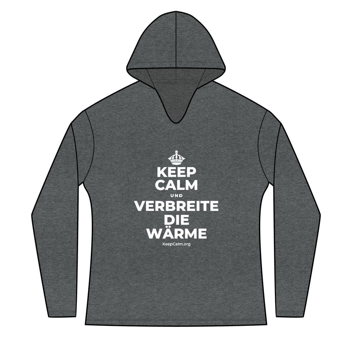 KEEP CALM UND VERBREITE DIE WÄRME Women's Long Sleeve Hoodie